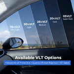 Gold InfraShield Multi-Layer Sputtering with Safety 3mil Window Tint – Full Car DIY Cutting Kit - Image 7