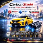 Carbon Ceramic Window Tint – Full Car DIY Cutting Kit | IRR 80%+ UV 99%