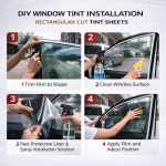 Gold InfraShield Multi-Layer Sputtering with Safety 3mil Window Tint – Full Car DIY Cutting Kit - Image 5