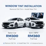Car Window Tint Installation Service Malaysia | Remove Old Tint + Install New Tint | Full Car Tint Installation | Sedan SUV MPV